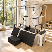 Lit de Pilates Cadillac Reformer en alliage d'aluminium avec ensemble trapèze complet et système de poulies à cordes pour studio commercial et usage domestique