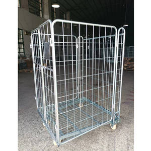 रोलिंग कंटेनर फोल्डेबल ट्रॉली कार्ट रोल पिंजरे, भंडारण और परिवहन के लिए भंडारण और परिवहन के लिए - Product Image 2