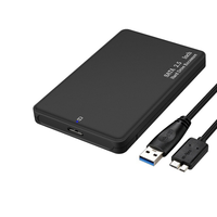 Caja Externa para Disco Duro de 2.5 Pulgadas SATA a USB 3.0, Carcasa de Plástico ABS para HDD con Tamaño de 9.5mm y Capacidad de 2TB