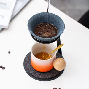 Ceramics <b>Tea</b> strainer Coffee Strainer Coffee Filter Accessories Non-Porous Strainer <b>Tea</b> Filter Coffee Filter With Holder - Product Image 2