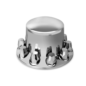 Couvercle d'essieu de roue de camion en plastique ABS couvercle avant arrière avec 10 goujons adaptés pour 22.5 pouces - Product Image 1