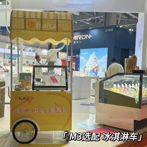 Furgoni Gelato Alimentari di Alta Qualità Carrello Elettrico a Spinta con Vetrina Congelatore per Vendita al Dettaglio di Alimenti Hotel Panifici Gelaterie - Product Image 3