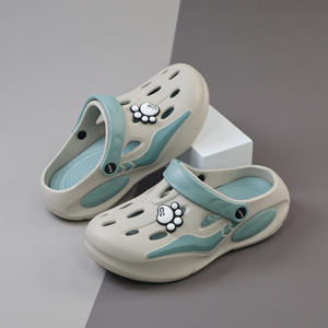 Sandales Crocs à motif de patte de chat pour hommes, chaussures de plage d'extérieur antidérapantes à semelles épaisses en EVA, pantoufles d'été - Product Image 5