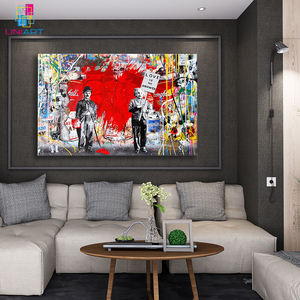 L'amore UNIART è la risposta Poster di arte su tela e stampa di immagini artistiche da parete Poster di arredamento moderno Banksy Graffiti Art - Product Image 6