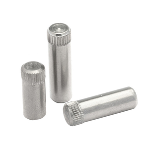 Pasadores Paralelos Moleteados de Acero Inoxidable 18-8 SS SUS 304 316 316L A2-70 A2-80 A4-70 A4-80, Cromados y Niquelados - Product Image 1