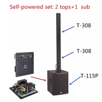 CVR Active Column Line Array Système de sonorisation alimenté par le haut-parleur Audio d'église