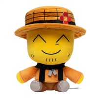 Hot Happy World Smiling Sun Hat Thomas Peluches Mignonnes et Douces, Produits Liés au Jeu Robox, Poupée de Machine à Griffes pour Enfants, Cadeau d'Anniversaire