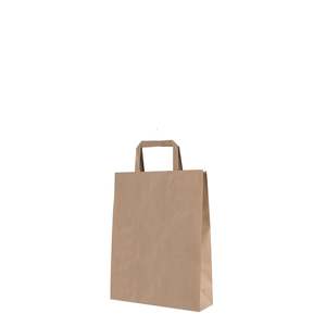 Shopper Carta Biokraft piatto Avana 18 cm + 8 cm x 24 cm - Product Image 1