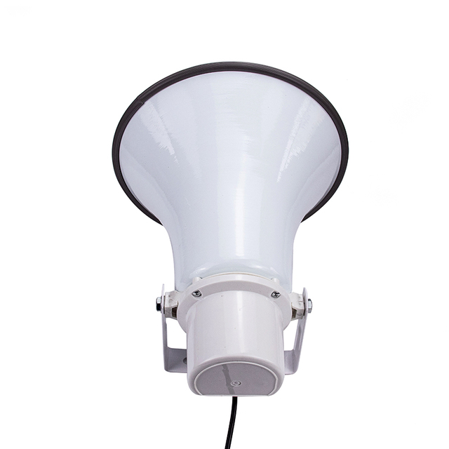 30W Wired Wall-Mounted ABS Audio Output MP3/MP2 Public Address System Horn Passive Speakers