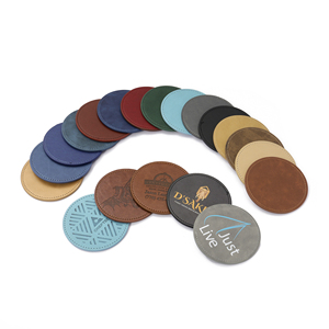 Promotional Pu Leather Cup Custom <b>Coaster</b> Pu <b>Coaster</b> <b>Beer</b> Wholesale Pu Leather <b>Coaster</b> - Product Image 5