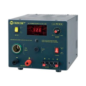 Fuente de Alimentación Lineal Ajustable Microset Pc 30d, 5-15Vdc, 30A, Control de Voltaje de Salida Máxima - Product Image 1