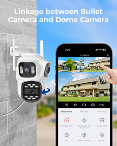 กล้องวงจรปิดไร้สายอัจฉริยะแบบหลายเลนส์ มุมกว้าง 8MP สำหรับภายนอกอาคาร รุ่น WSA18 กล้องรักษาความปลอดภัยพลังงานแสงอาทิตย์ไร้สาย WS - Product Image 3