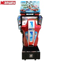 Marwey Machine de Jeu d'Arcade Vidéo Électronique de Course Automobile à Monnayeur à Prix Réduit pour Centre de Jeux