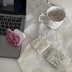 Petit miroir <span class=keywords><strong>double</strong></span> face, pliable, portable, miroir de maquillage de haute qualité à rabat pour emporter partout - Product Image 5