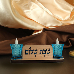 En gros Chandelier de bureau artisanal rétro israélien de Jérusalem pour le Shabbat et les voyages juifs - Product Image 3