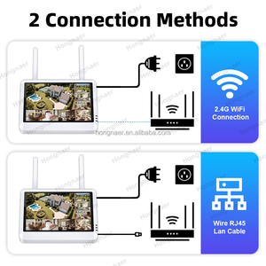 Station de base sans fil <span class=keywords><strong>WiFi</strong></span> Hongnaer H.265 avec audio bidirectionnel, 5MP, 8MP, 4K, 8 canaux, XMEye Pro, ICSee, <span class=keywords><strong>enregistreur</strong></span> vidéo réseau <span class=keywords><strong>NVR</strong></span> avec écran LCD 7 pouces - Product Image 5