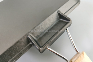 Cast Iron Non Stick Square Griddle Plate Fry <strong>BBQ</strong> Grill Cooking <strong>Pan</strong> - Product Image 6