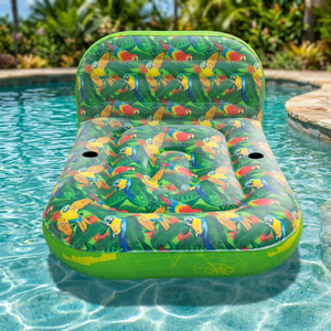 Nouveau design 2026 : Chaise longue gonflable en PVC haut de gamme entièrement personnalisable avec coussins en mousse à mémoire de forme, garantie de 2 ans, certifiée BSCI/SEDEX - Product Image 5