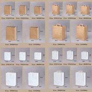 <span class=keywords><strong>Sac</strong></span> en <span class=keywords><strong>Papier</strong></span> <span class=keywords><strong>Kraft</strong></span> Personnalisé pour Livraison Alimentaire, Emballage Recyclable à Emporter, Impression Flexo pour Restaurant, Écologique - Product Image 3