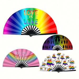 Éventail pliant en bambou sculpté de 13 pouces avec drapeau de la Jamaïque, prix d'usine, pour carnaval, artisanat décoratif en bambou - Product Image 1