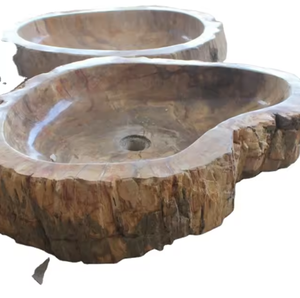 Outdoor Natural River Stone Hand Wash <b>Basin</b> and Sink Oval Traditional Design Dark Grey Custom Size Bathroom & Kitchen Use - Product Image 2