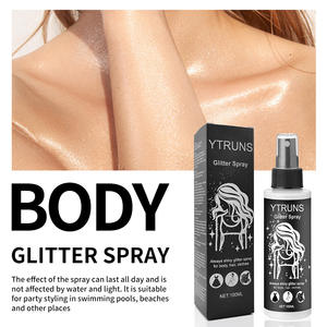 Spray scintillant à séchage rapide pour cheveux et corps, poudre illuminatrice haute <span class=keywords><strong>brillance</strong></span> pour les lèvres, les yeux, le visage, parfait pour les festivals de musique - Product Image 2