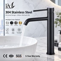 Robinet de lavabo en acier inoxydable 304 PVD, logo personnalisé, 5 finitions, OEM ODM, directement de l'usine pour les propriétaires de marques