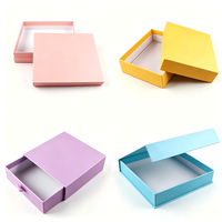 Boîte tiroir pliable à prix d'usine, faible MOQ, avec fenêtre transparente, couvercle transparent, grande taille, pour cadeaux d'anniversaire