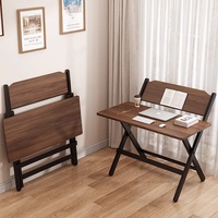 Bureau d'ordinateur pliable en métal écologique avec étagère pour écran 27,6 pouces, montage facile, idéal pour petit espace, bureau à domicile, surface en métal