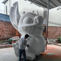 Statue personnalisée en fibre de verre Taiyi Immortal de grande taille, mascotte de dessin animé chinois populaire pour les centres commerciaux, les points photo et les zones de circulation