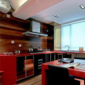 אדום מטבח ארונות מטבח ארון מטבח מלא 2022 מודרני מטבח ארון - Product Image 2