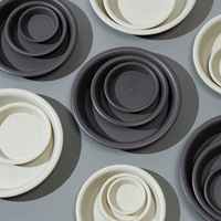 Soucoupes rondes pour pots de fleurs de 9 à 25 cm, plateaux en plastique pour pots en terre cuite, décoration pour la maison et le jardin