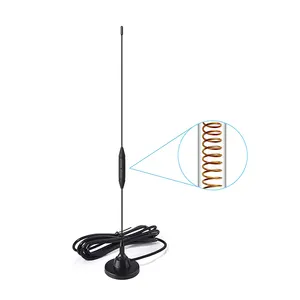 दोहरी बैंड VHF UHF 136-174MHz 400-470MHz माउंट चुंबकीय आधार के साथ एंटीना PL259 पुरुष कनेक्टर
