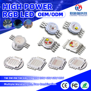 <span class=keywords><strong>1W</strong></span> 3W 4W 5W 6W 10W 18W 30W 48W 60W 90W RGB de alta potencia de luz de la lámpara de diodo <span class=keywords><strong>SMD</strong></span> <span class=keywords><strong>LED</strong></span> Chip - Product Image 1