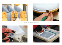Bottes de pluie en PVC blanc unisexe à semelles épaisses Design agricole personnalisé Usine imperméable antidérapante éclairée