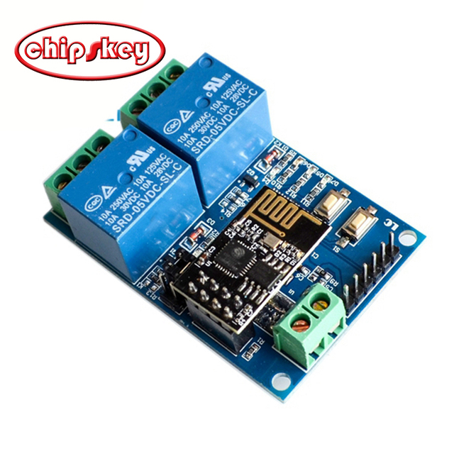 5V ESP8266 Dual WiFi Relay Module Internet Of Things Smart Home Mobile APP Remote Switch