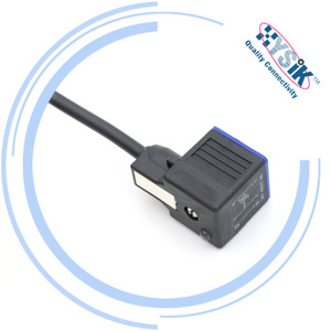Konektor antiair DIN43650 B 10MM 11MM, konektor katup Solenoid jarak Pin untuk mesin cuci - Product Image 4