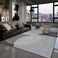 Tapis de sol en velours cristal à poils épais, motif feuilles tropicales, style luxueux, avec dos antidérapant pour salon et maison