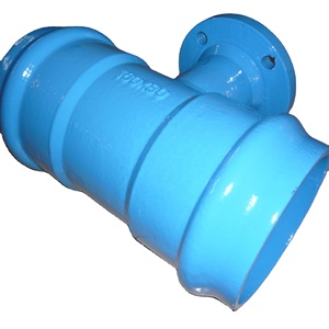 Lâu dài dễ uốn sắt đôi ổ cắm mặt bích cuối chi nhánh giảm <span class=keywords><strong>TEE</strong></span> cho nhà máy nước đường ống giá thấp sử dụng rộng rãi sơn - Product Image 3