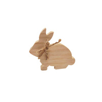 Décorations de Pâques personnalisables en bois : Lapins à suspendre avec corde, étiquettes de table inachevées, ornements créatifs pour la maison
