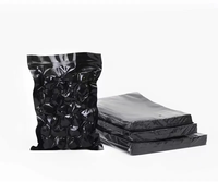Schwarze Frost Merchant Kleidungs- und Hosen-Plastiktüten mit Reißverschluss, Langlebig für Geschäfts- und Einkaufszwecke