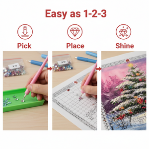 Peintures au diamant DIY, trois cerfs, arbre de Noël, décoration de la maison, artisanat de Noël, cadeau, jouets éducatifs <span class=keywords><strong>Montessori</strong></span>, <span class=keywords><strong>kit</strong></span> de <span class=keywords><strong>peinture</strong></span> au diamant - Product Image 5