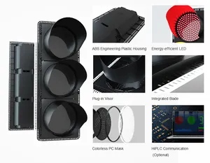Made In China ABS Housing Clear Lens Road Safety Led Traffic Signal Light