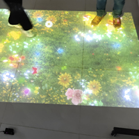 Projecteur de sol interactif immersif avec matériau en métal Jeux de projection laser d'intérieur interactifs