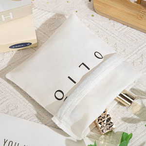 Borsa con coulisse in <span class=keywords><strong>cotone</strong></span> riciclabile di alta qualità con logo personalizzato stampato per uso quotidiano per contenere regali - Product Image 3