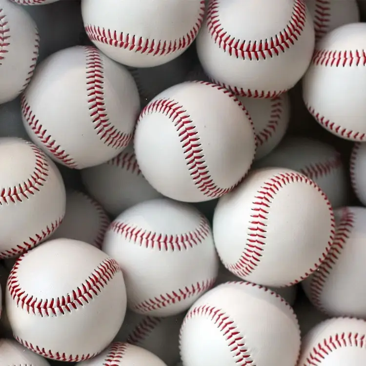 9 inç profesyonel inek derisi deri ağırlıklı eğitim logo özel beyzbol topu