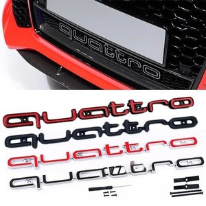 ตราสัญลักษณ์ <span class=keywords><strong>Quattro</strong></span> 3D กระจังหน้ารถยนต์สำหรับรถ Audi A3 A4 A5 A6 A6L A7 A8 Q3 Q5 Q7 S3 S4 S5 RS3 RS4อุปกรณ์เสริมตรา RS6 - Product Image 3