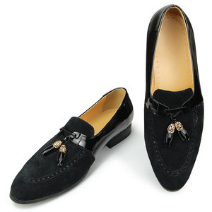 Customized Wholesale Cowhide Leather <strong>Velvet</strong> <strong>Loafers</strong> Office Leather Men's Shoes Comfortable Breathable Man Leather Shoe - Product Image 3