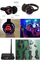Meilleurs écouteurs sans fil à clip d'oreille pour disco silencieux, casques de fête silencieuse, logo personnalisable RF988