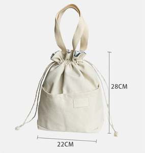 Large Capacity Stain-Resistant Drawstring Cooler <b>Bag</b> Reusable Insulated <b>Lunch</b> <b>Bag</b> Perfect for Office Picnic Hiking - Product Image 6